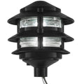 Black - Made in USA LED Weatherproof 3-Tier Pathlight - Greenfield PL3TLEDBL